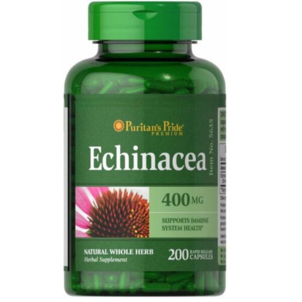 Echinacea 400mg Apoyo Sistema Inmune 200 Caps