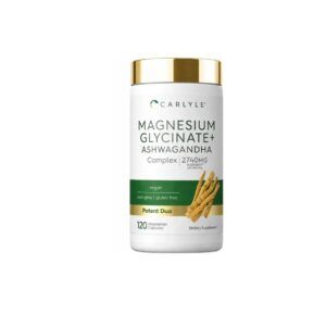 Glicinato De Magnesio + Ashwagandha 120 Capsulas Carlyle